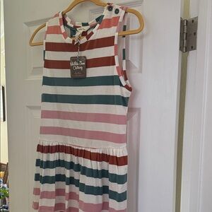 Matilda Jane Multicolored Striped Peplum Tank